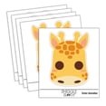 thumbnail image 1 of Charming Kawaii Chibi Giraffe Face Blushing Cheeks Car Window Bumper Water Bottle Phone Tablet Laptop Waterproof Vinyl Decal Sticker Set 5-Pack - Gloss Finish - 3.0", 1 of 7