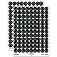 thumbnail image 1 of Charming Kawaii Chibi Lion Face Blushing Cheeks 200+ Round Stickers - Black - Matte Finish - 0.50" Size, 1 of 3
