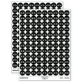 thumbnail image 1 of Charming Kawaii Chibi Monkey Face Blushing Cheeks 200+ Round Stickers - Black - Gloss Finish - 0.50" Size, 1 of 3