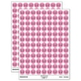 thumbnail image 1 of Charming Kawaii Chibi Mouse Face Blushing Cheeks 200+ Round Stickers - Light Pink - Matte Finish - 0.50" Size, 1 of 3