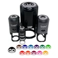 thumbnail image 1 of Charming Kawaii Chibi Penguin Face Blushing Cheeks Self-Inking Rubber Stamp Ink Stamper - Black Ink - Medium 1 Inch, 1 of 7