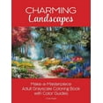 thumbnail image 1 of Charming Landscapes: Make-a-Masterpiece Adult Grayscale Coloring Book with Color Guides (Paperback), 1 of 1