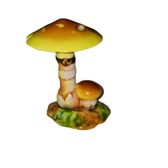 Large Red Mushroom Home Decor Piece | Limoges Boutique Limoges Box Porcelain Figurine