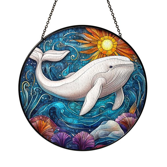 Charming Ocean Swordfish Suncatcher Hanging Plaque Present Gift Art