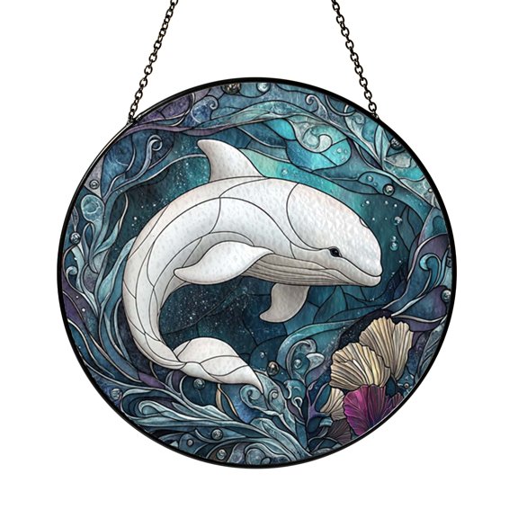 Charming Ocean Swordfish Suncatcher Hanging Plaque Present Gift Decor