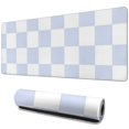 thumbnail image 1 of Charming Pastel Checkered Mouse Pad - Anti-Slip, Perfect for Home Office, Cute Boho Style for Computer & Laptop Use, Size 31.5x11.8inches – Enhance Your Workspace!, 1 of 7