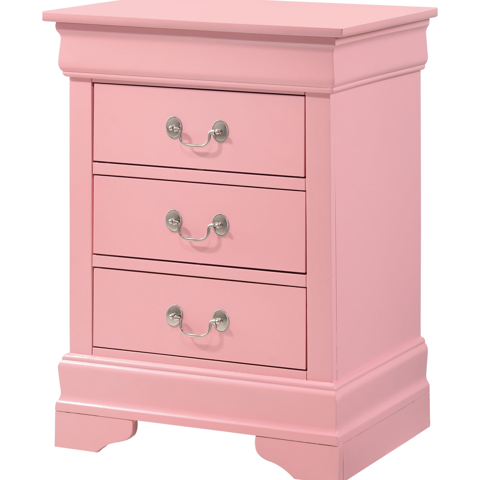Charming Pink Nightstand With Ample Storage For Bedroom Items - 29