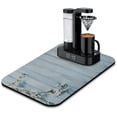 thumbnail image 1 of Charming Rustic Daisy Board Coffee Drying Mat - Large 19.5x12in - Fast Drying, Wooden Plank Decor for Kitchen, 1 of 7