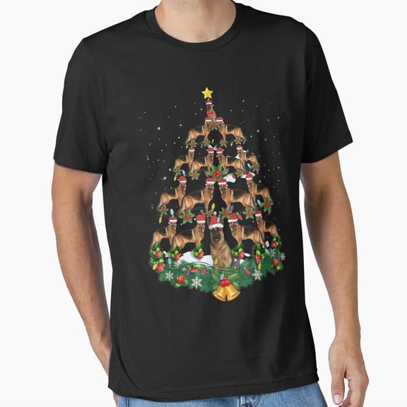 Charming Shepherd Christmas Gift Idea Dog Lover Holiday Unisex T-Shirt, up to size 5XL