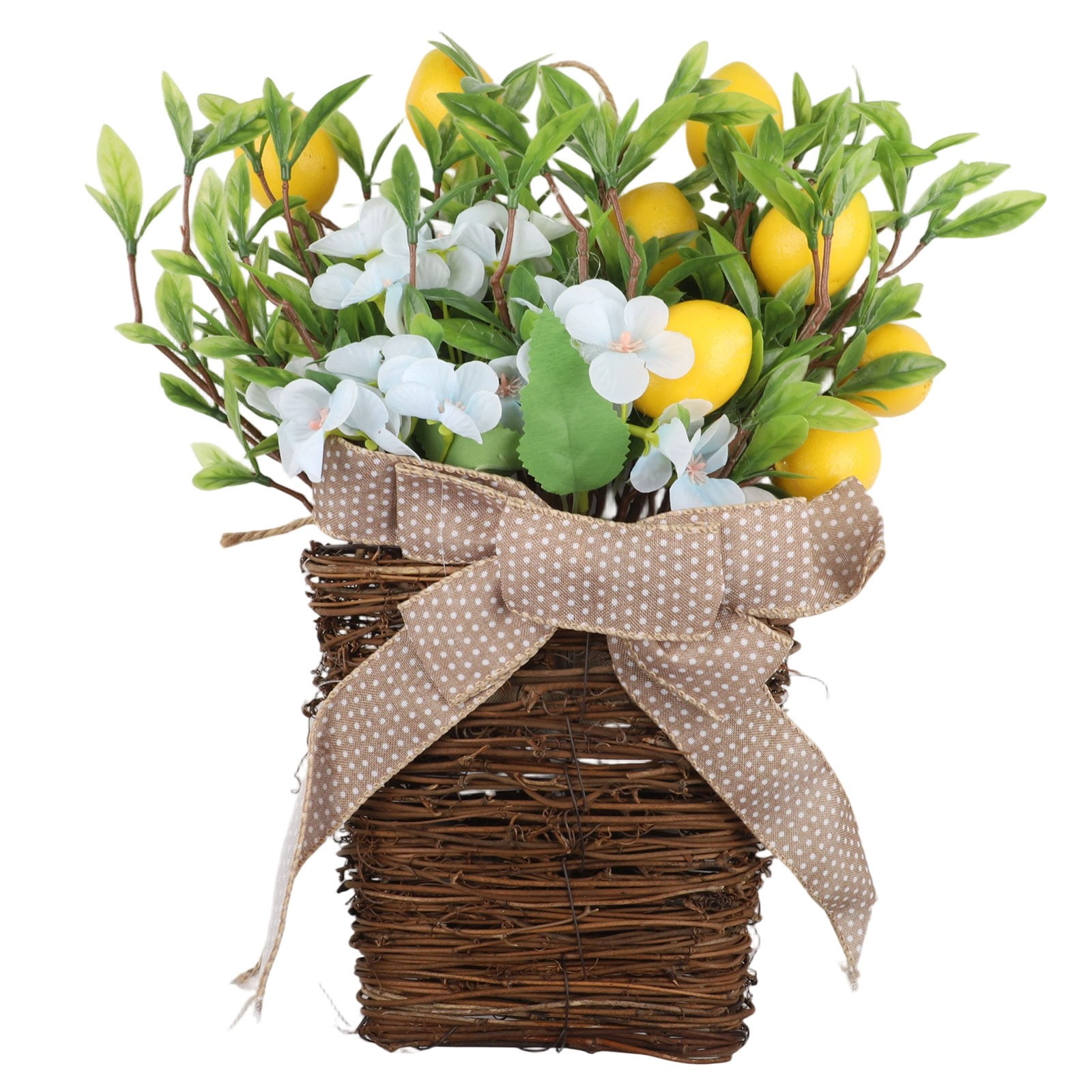 Charming Spring Lemon Wreath: Rustic Farmhouse Decor For Doors & Walls ...