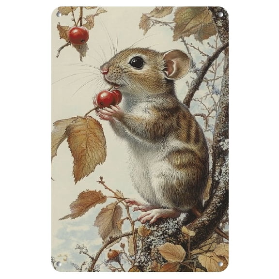 Charming Squirrel in North Woods Iron Wall Art - Perfect for Living Room Decor, Anniversary & Holiday Gifts, Perfect for Room Decor