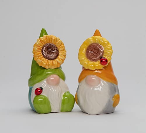 Whimsical Ladybug Salt And Pepper Shakers - Hand-Painted Ceramic Smiling Ladybug Set