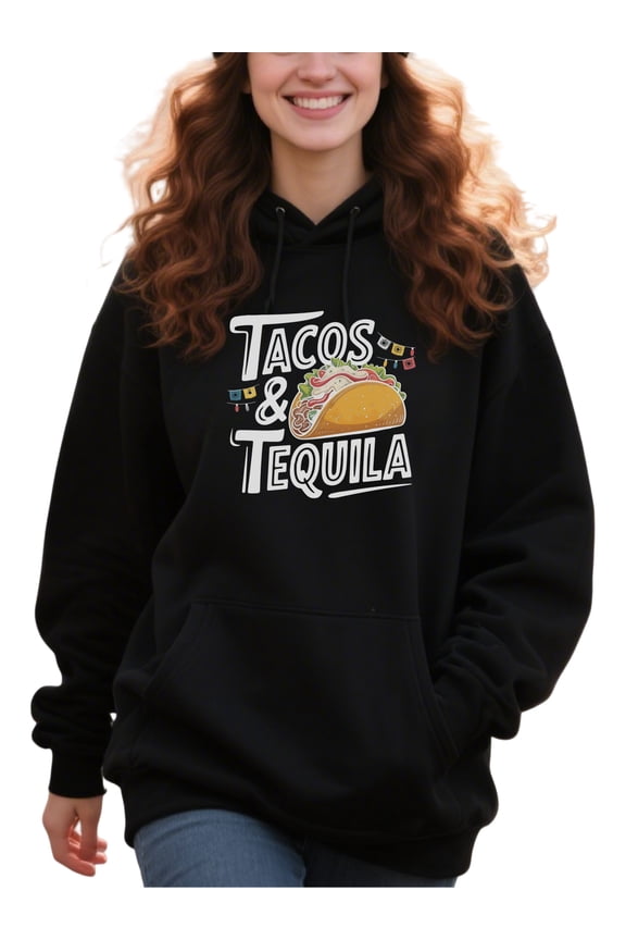 Charming Taco Fun Hoodie for Men and Women, Unisex Pullover Hooded Sweatshirt, Comfortable Cotton Poly Blend, Casual Streetwear Outfit