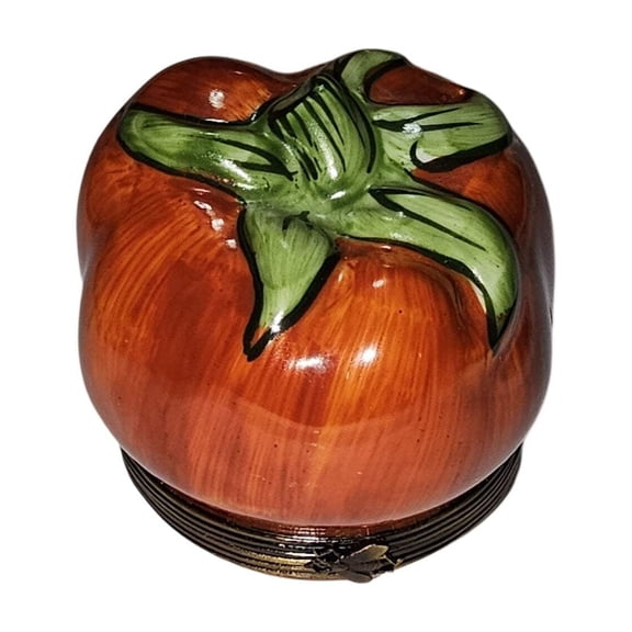 Charming Tomato Limoges Box for Kitchen Decor Limoges Box Porcelain Figurine