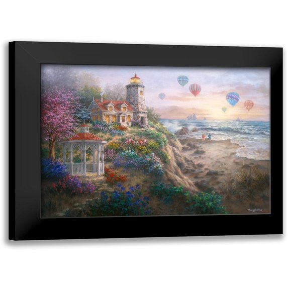 Charming Tranquility I 14x11 Black Modern Framed Museum Art Print Titled - Boehme, Nicky