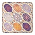 thumbnail image 1 of Charming Vintage Boho Flowers Tablecloth, 36x36 Inch Square Table Cover with Elastic for a Secure Fit on Card Tables, 1 of 6