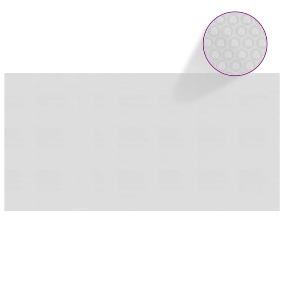 Charmma Floating PE Solar Pool Film 177.2"x86.6" Gray