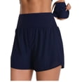 thumbnail image 1 of Charmo High Waisted Swim Shorts for Womens UPF 50+ Quick Dry Swim Trunks Tummy Control Swim Bottoms Built-in Boxer, 1 of 10