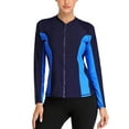 thumbnail image 1 of Charmo Bikini Cover-up Swimwear for Women Long Sleeve Sport Shirt Sun Protection Rash Guard Top, 1 of 7