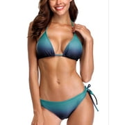 Charmo Bikinis for Women Swimming Gradient Color Two Piece Swimsuit set