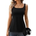 thumbnail image 1 of Charmo Womens's Cotton Tank Tops Built in Removable Padded Bra Camisole Adjustable Wider Straps Cami Shirts,S-3XL, 1 of 9