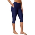 thumbnail image 1 of Charmo Capris Swim Pants for Womens Wider Waisted Leggings Sport Surf Pants with Pockets, 1 of 6