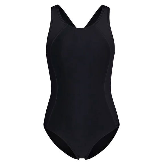 Asoul Color Blocked Swimwear for Girls Athletic One Piece Practice Swimsuits Racerback Competition Bathing Suits, Size 8-16