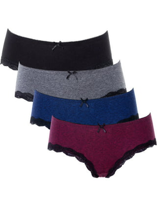 PMUYBHF Cotton Underwear Women Plus Size Custom High Waist Striped