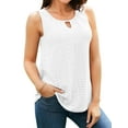 thumbnail image 1 of Charmo Flowy Camisole Tops for Womens Pleated Embroidery Tank Tops Built in Bra, 1 of 5