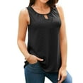 thumbnail image 1 of Charmo Flowy Camisole Tops for Womens Pleated Embroidery Tank Tops Built in Bra, 1 of 1