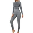 thumbnail image 1 of Charmo Long Johns for Women,Thermal Underwear Sets Soft Fleece Lined Base Layer Warm Long Underwear for Cold Weather, 1 of 1