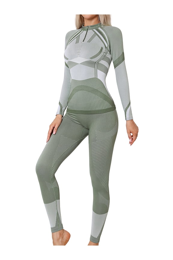 Long Johns for Women,Thermal Underwear Sets Soft Fleece Lined Base Layer Warm Long Underwear for Cold Weather