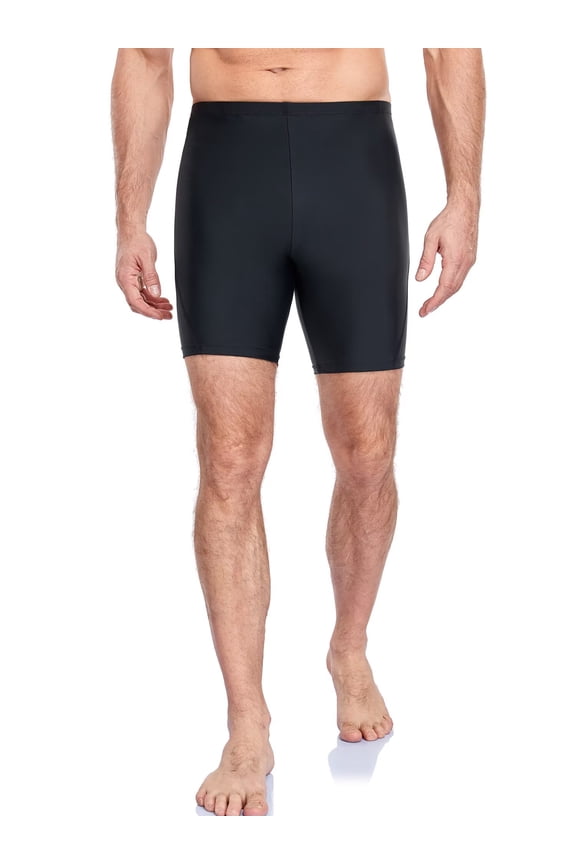 Men's Thight Swimming Shorts Quick Dry Athletic Swim Trunks High Waisted Swimsuit Bottoms