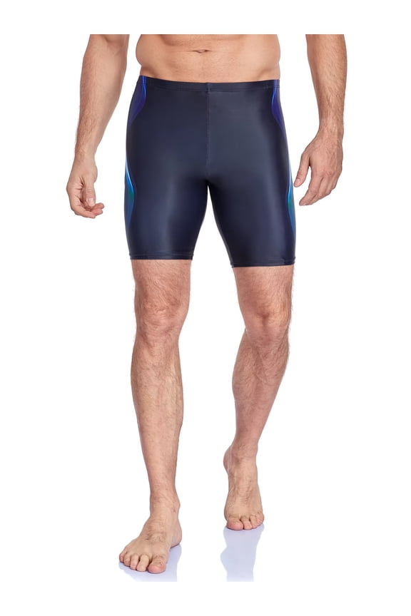 Men's Thight Swimming Shorts Quick Dry Athletic Swim Trunks High Waisted Swimsuit Bottoms