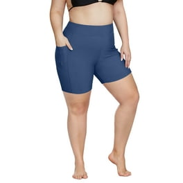 Women Plus Size Swim Shorts Drawstring Boyleg Swimsuits Bottoms Board Shorts Walmart