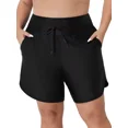 thumbnail image 1 of Charmo Plus Size Swim Shorts for Women High Waisted Board Shorts Tankini Swimsuit Bottom with Pockets, 1 of 7