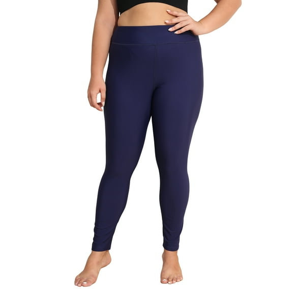 Charmo Plus Size Swimming Pants for Womens High Waisted Sport Swim Leggings UPF 50+