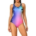 thumbnail image 1 of Charmo Printed 1 Piece Swimwear Athletic Training Swimwear Slim Bathing Suits, 1 of 6
