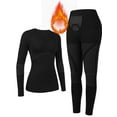thumbnail image 1 of Charmo Women's Thermal Underwear Sets Warm Long John Sets Bottom Ski Winter Warm Top & Bottom for Cold Weather, 1 of 7