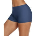 thumbnail image 1 of Charmo Swim Shorts for Women Stretchy Board Shorts Solid Tankini Bottoms Sport Swimsuit Bottoms, 1 of 7