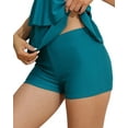 thumbnail image 1 of Charmo Swim Shorts for Women Stretchy Board Shorts Solid Tankini Bottoms Sport Swimsuit Bottoms, 1 of 1