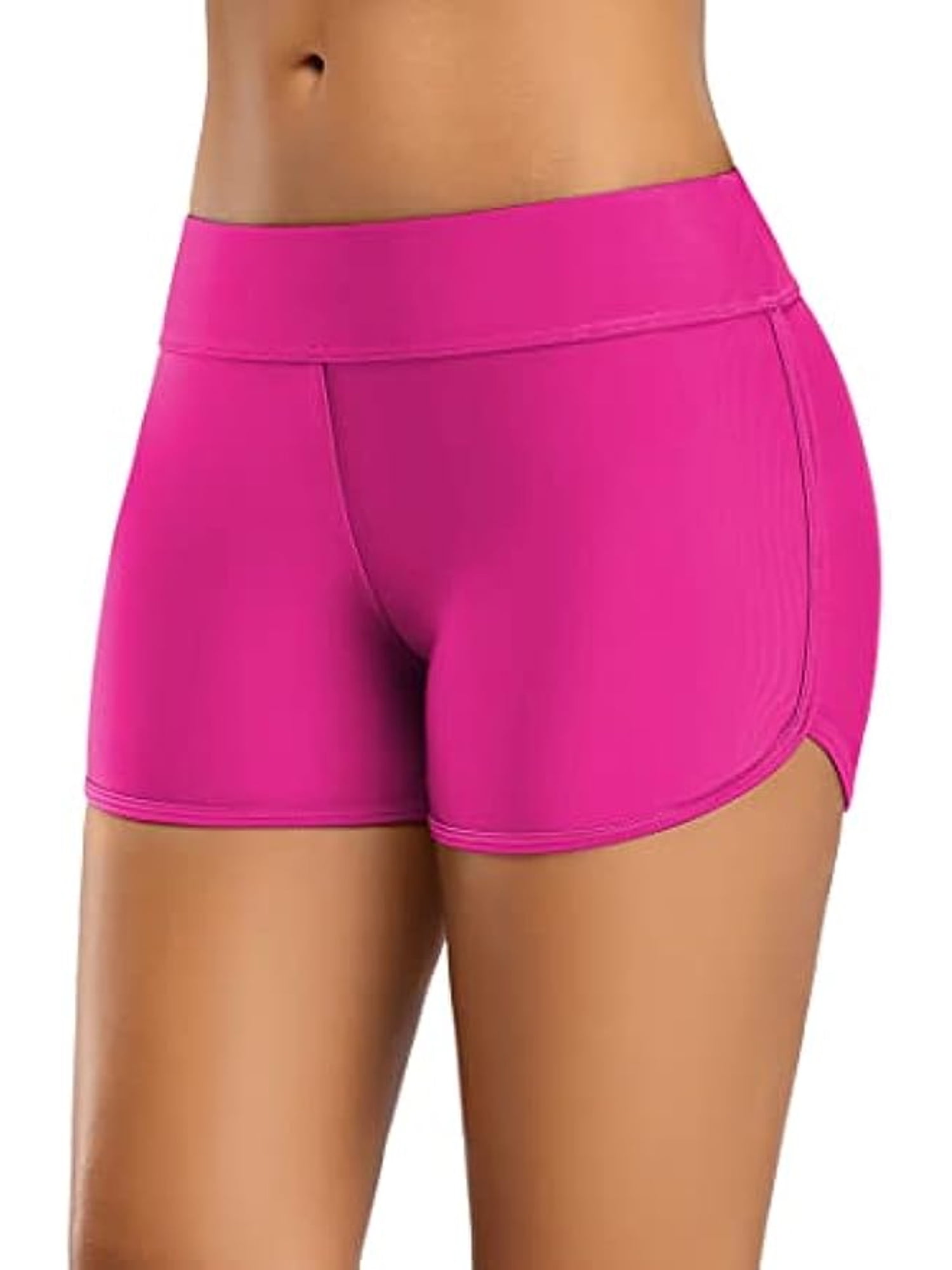 Charmo Swimsuit Bottoms for Women Tummy Control Swim Shorts Solid