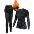 thumbnail image 1 of Charmo Thermal Outfit Sets for Womens Athletic Sets for Skiing Quarter Zip Activewear for Cold Weather, 1 of 7