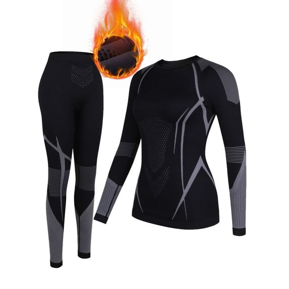Charmo Thermal Underwear Sets for Womens Ski Athletic Outfit Sets for Cold Weather Activewear Sets