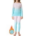 thumbnail image 1 of Charmo Thermal Outfit Sets for Kids Athletic Long Base Layer Girls Boys Top Bottom Activewear Sets with Thumbhole,5-12Years, 1 of 7