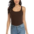 thumbnail image 1 of Charmo Wider Straps Tank Tops for Women Cotton Undershirt with Shelf Bra Basic Camisole, 1 of 6