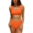 thumbnail image 1 of Charmo Scalloped Bikini Swimsuit & High-Waisted Two-Piece Bathing Suit (Women's), 1 of 5