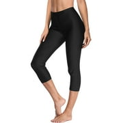Charmo Women Swim Pants High Waisted Swim Capris Swimming Shorts Swimming Leggings