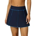 thumbnail image 1 of Charmo Women Swim Skirt Bulit in Briefs High Waisted Tummy Control Swim Bottoms, 1 of 7