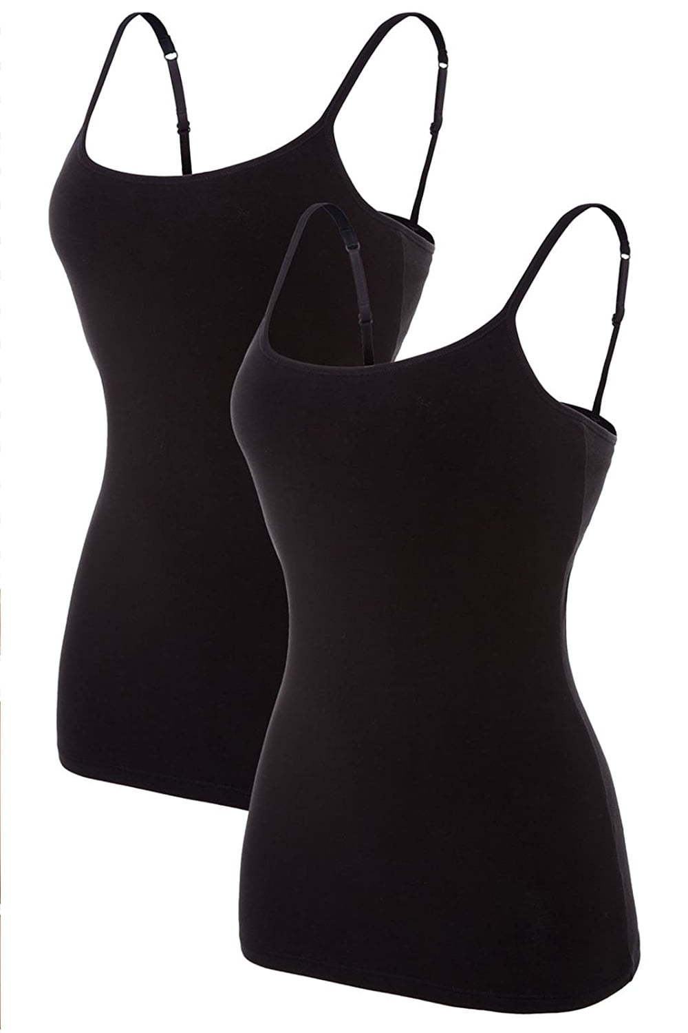 Women's Spaghetti Strap Crop Camisole Top - Sleeveless Tank For Sports, Yoga & Casual Wear - View #2